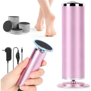 Electric Foot Callus Remover: Adjustable Speed Foot File for Cracked Heels - Working Women's Summer Pedicure Tool with 60pcs Sandpaper Discs - Dead Skin Remover for Dry Feet at-Home