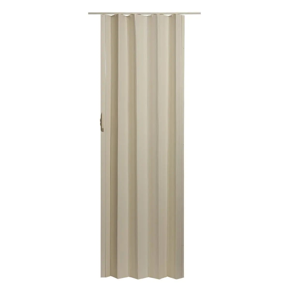 212 MAIN White Vinyl Sienna Cottage Accordion Folding Double Door (36x80 in) - Flexible Hinges, Maintenance-Free Operation, Easy Installation, Closet/Pantry Use, Doorway Fit, Includes Track & Magnet Lock