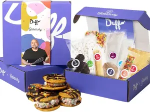 Duff Goldman DIY Baking Set by Baketivity - Bake Delicious S’mores Sandwich Cookies with Premeasured Ingredients