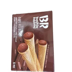 Baskin Robbins Chocolate Mousse Cone Snack - Rich & Creamy Dessert Treat - Perfect for On-The-Go