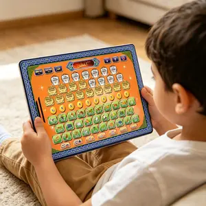 Arabic Language Learning Toy for Kids, Educational Game with Arabic Letters, Numbers, Words, Music Modes, Requires Aa Batteries