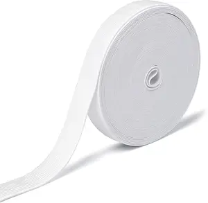 Elastic Band for Sewing, 3/4 Inch X 12 Yard High Elasticity Sewing Elastic Bands for Waistbands Pants Clothes and Crafts DIY, White Airisoer