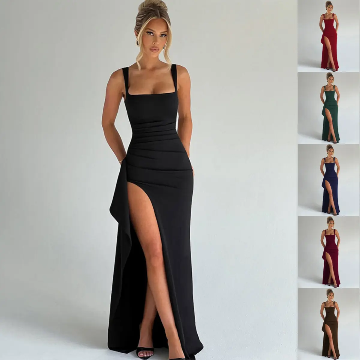 slim fit dress slacks Jovani Bridal JB07651 - Long Scuba Mermaid Dress main image 0