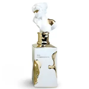 Her Confession Lady Perfume 100ml 3.4oz | Long-lasting fragrance, with notes of vanilla, jasmine, and tuberose | New release with a vanilla scent, HER luxury sculpted perfume - woody floral long-lasting fragrance