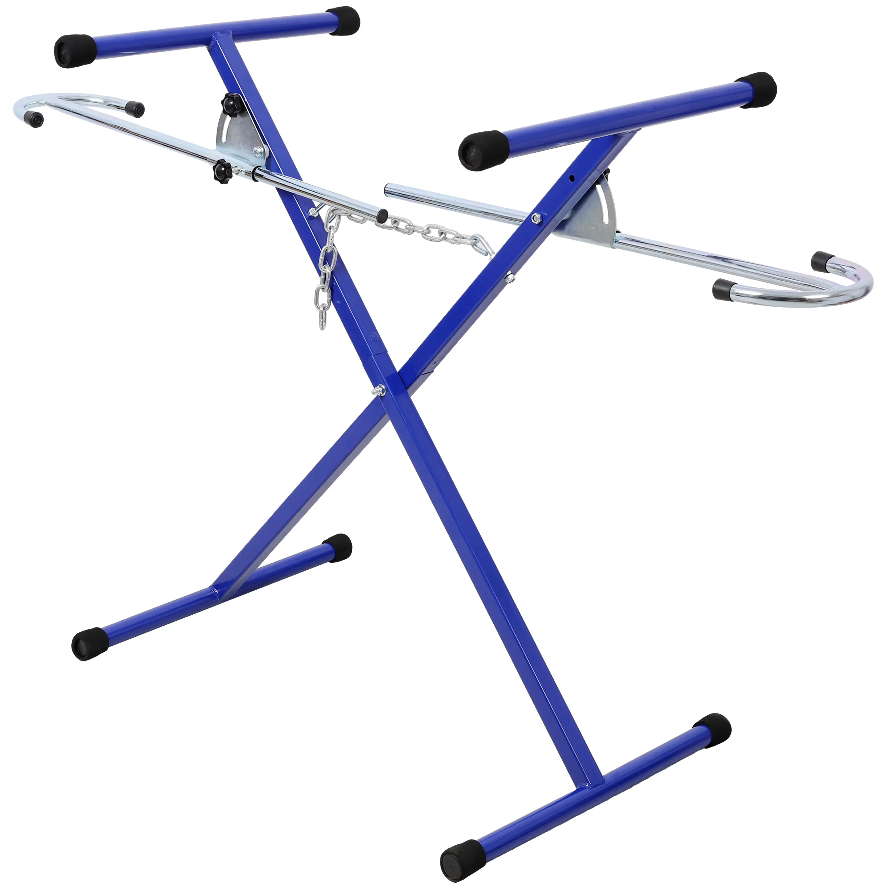 Stable Carbon Steel Adjustable Folding Bumper Rack - 200 lbs Capacity Panel Stand, Lightweight Expandable Arm, 34.5" to 47" Height Range Auto Panel Holder, Bumper Support for Paint & Repair, Portable Storage Stand for Auto Body Enthusiasts