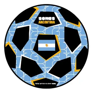 FIFA World Cup 2026 Official Puzzles - Argentina Soccer Ball Wooden Puzzles for Adults, 200 Pieces Unique Shaped Football Puzzles, Sports Gift for Fans, Football Cups Memorabilia, 5MM Thick,11.8 X 11.8