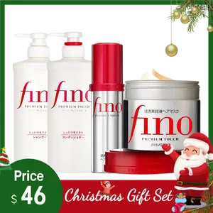 FINO Premium Touch Hair Mask 230g Repair Shampoo 550ml Conditioner 550ml Hair Oil 70ml Haircare Hairtreatment Cleanser Cleansing - 4-Pack Repairing Comfort，christmas gift