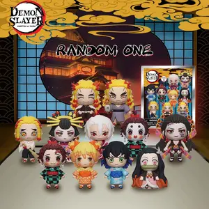 Aniplex Official Demon Slayer Blind Bag Keychain, Tanjiro Nezuko Collectible 3D Keyring, Anime Figure Gift, Random Surprise Pick