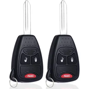 Keyless Entry Remote Key Fob for Dodge Charger Durango Magnum Nitro Ram 1500 2500 3500 / Jeep Commander Compass Grand Cherokee Patriot Wrangler Replacement for OHT692427AA (3 Buttons)