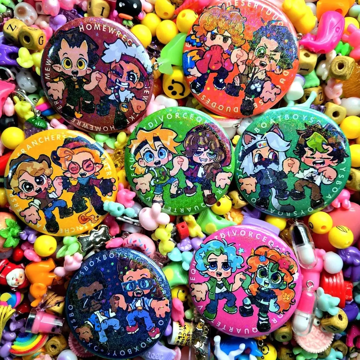 Life Series Double Life 58mm Pin Badges