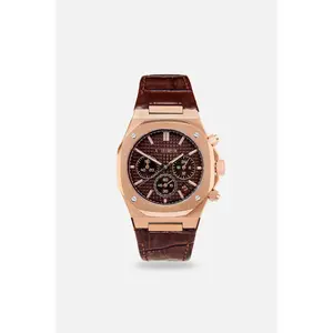 Chronograph 001: Rose/Brown