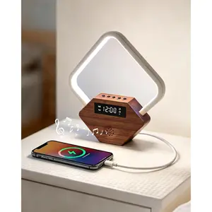 Sunrise  Clock for Bedrooms 15  Sounds White Noise Machine for Sleeping Auto-Sleep Timer 3 Color Desk Lamp with Charger PD 22.5W  10 Ringtones Digital Clocks for Bedrooms