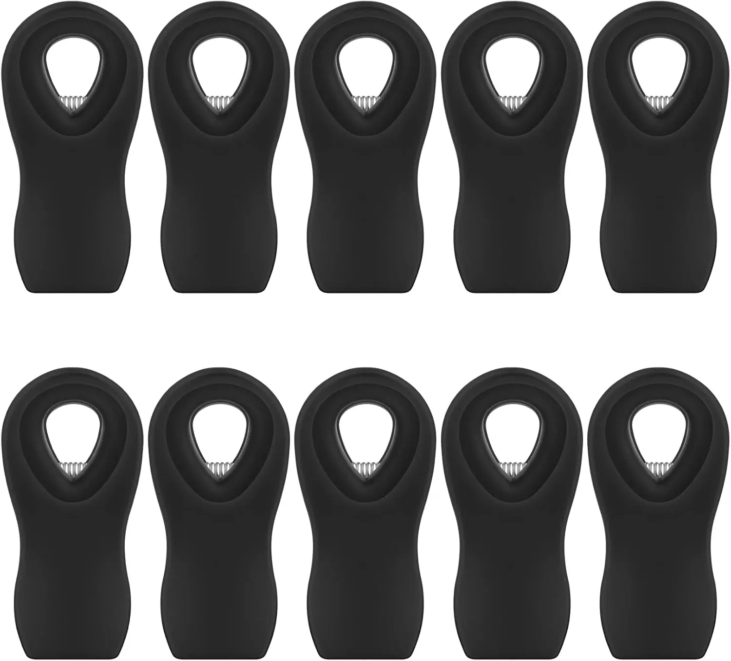 Chip Clips, 10 Pack Plastic Bag Clips with , Black Snack Clips for  Storage and Refrigerator