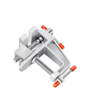 Mini Table Vice, Multifunctional Mini Table Vice, Aluminum Alloy Small Flat Nose Vice, Home Use Fixing Clamp, Clamps for Home & Office