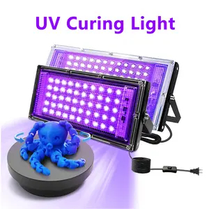 3D Printer UV Resin Curing Light 50W/100W 385-395nm LED for Solidifying Photosensitive Resin,DIY Curing Enclosure, with 1.8M Power Cord