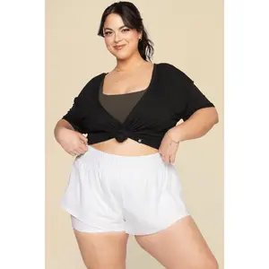Reversible Deep V Tee - Black