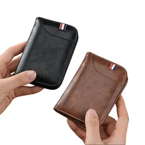 New anti-demagnetization card holder for men, anti-theft ultra-thin high-end integrated card holder, large-capacity card case for women Bag Leather outdoorfun