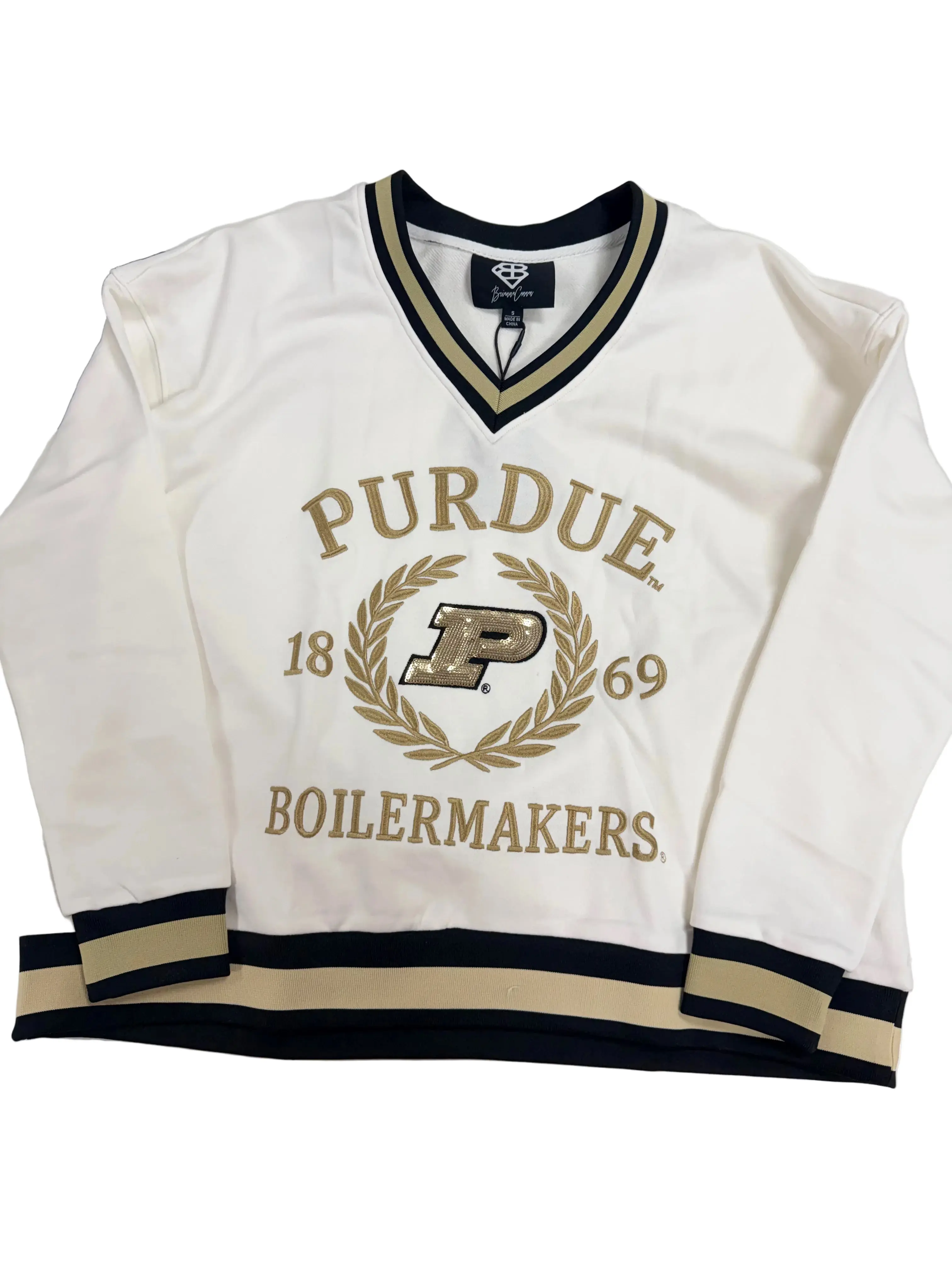 SAMPLE: Purdue Heritage V-Neck Pullover 1.0-1