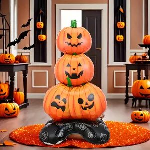 Halloween Decorations, 4D Standing Pumpkin Pile Aluminum Foil Balloon, Perfect for Parties & Celebrations, Durable Indoor/outdoor Use