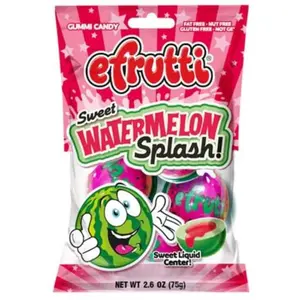 3x Efrutti Watermelon Splash Peg Bag 2.6oz Watermelon