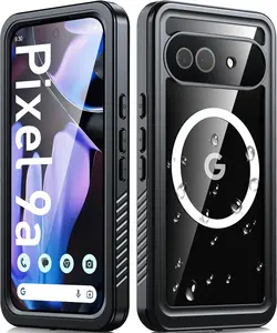 Google Pixel 9a Waterproof Case - Full Body Protective Rugged Case Compatible with MagSafe, HD Screen & Lens Protector, 12FT Military Grade Cover Cellphone Smartphone Protection Wireless