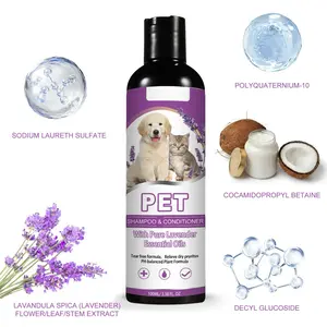 Pet Shampoo and Conditioner with Lavender oil for Relieving Skin Itchy