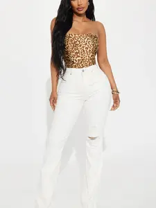 Up Next Stretch Flare Jeans - White