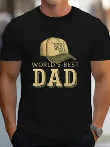 Retro Father'S Day Cotton Men'SGift, Unisex, Hot selling items, Soft, Breathable, Lightweight - Crew Neck, Regular Fit - Machine Washable, Comfortable Cotton Crew Neck Short Sleeve Graphic Print T-Shirt