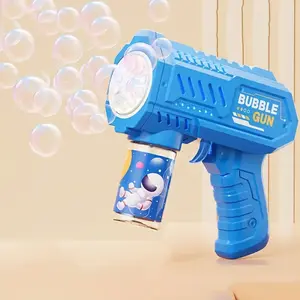 Large Bubble Output Fully Automatic Kids Bubble Machine, Handheld Bubble Maker, Three Colors Available, Includes Stickers, Outdoor Play, Parent-Child Interaction, Portable Bubble Machine