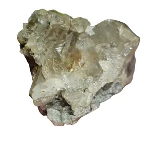 Raw Smokey Quartz Cluster with rainbows