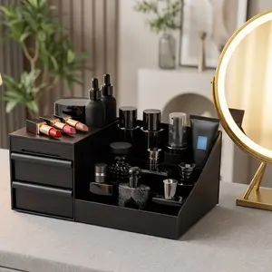 The Perfect Addition to His Sink: Men's Luxury Grooming Station & Cologne Organizer | Durable Minimalist Bathroom Caddy | All-in-One Space-Saving Tray storage house