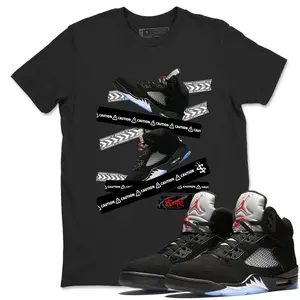 Unisex T-shirt to match Jordan 5 Reimagined - Caution Tape. 100% Cotton for Casual Wear. Comfortable Summer Unisex T-Shirt to match Jordan Sneaker. Streetwear Style. urban outfitters