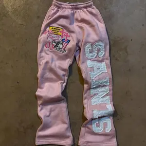 New2025 New Trend SAINTS Print Series Youth Couple Casual Wide-leg Pants Menswear Man