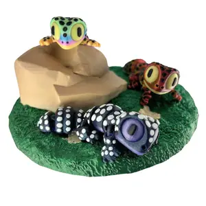 Leopard gecko - 3d printed Gecko Figurine - Lizard Decoration