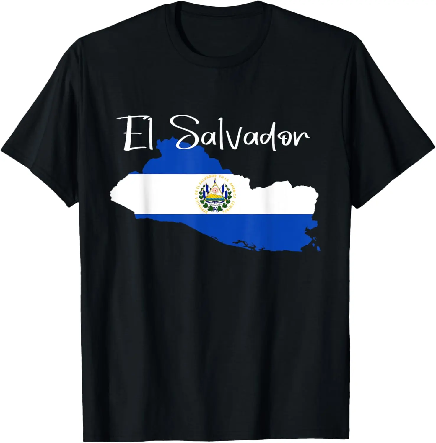 100%cotton El Salvador Flag shirt, El Salvador map, Salvador for women T-Shirt