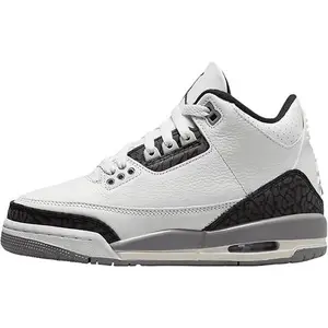 Youth Jordan 3 Retro "Cement Grey" Summit Wht/Fire Red (DM0967 106) (GS)
