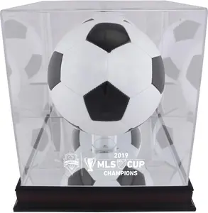 Seattle Sounders FC 2019 MLS Cup Champions Mahogany Team Logo Soccer Ball Display Case - Fanatics Authentic Certified