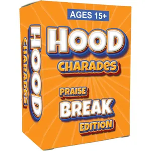 Hood Charades : Praise Break Edition Gospel Church Party Card Game, Act It Out & Talk It Out Challenges that spark laugh out loud rounds at game night, fellowships, reunions, cookouts, and kickbacks