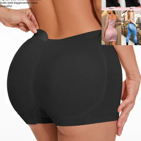 1 COUNT Women Butt Lifter Panties Padded All Seasons Shapewear Hip Enhancer Pads Shorts Seamless Underwear Lingerie Elastic Stretchy Fit Breathable Boyshorts, Body Shaper for Everyday Confidence, For All Season Womenswear