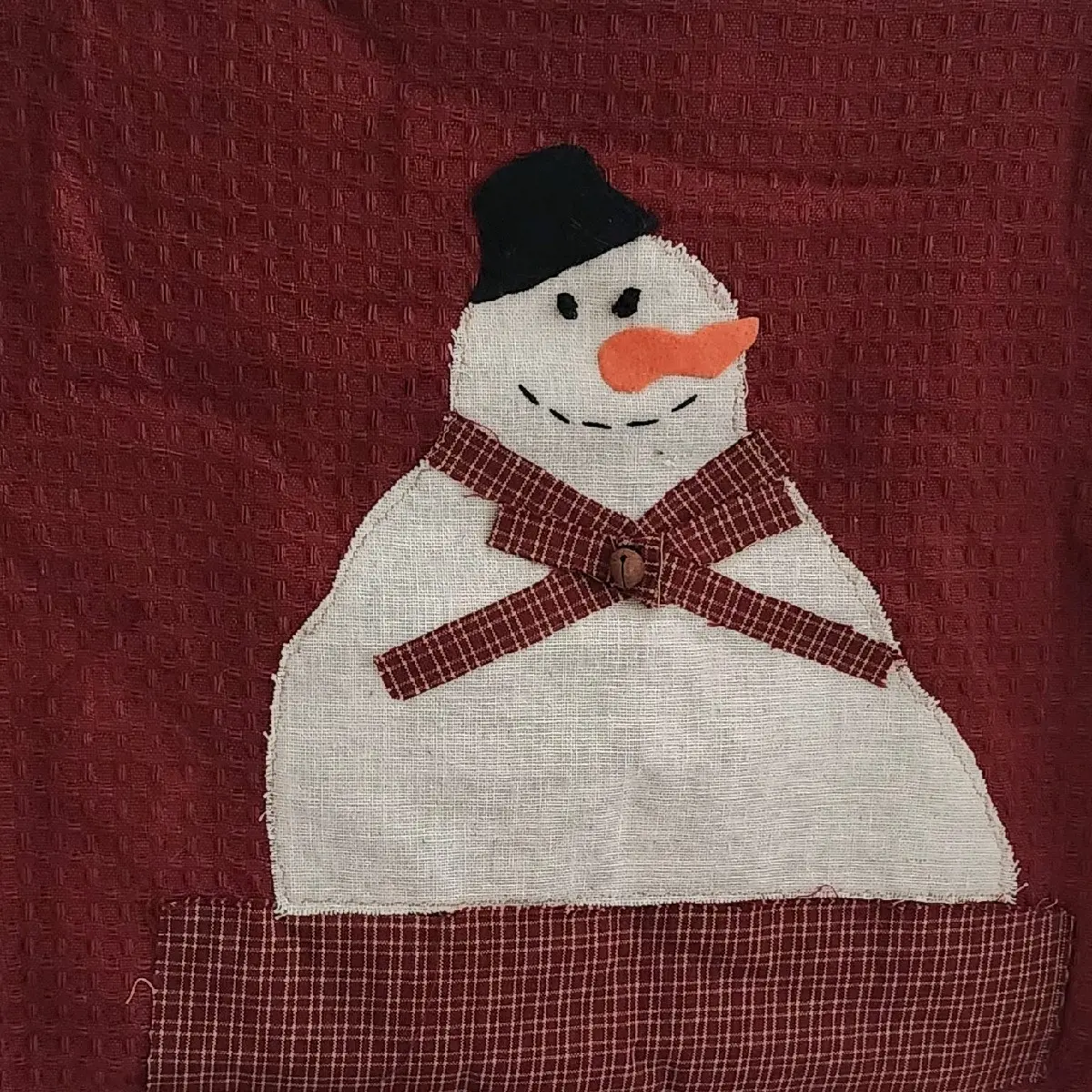 snowman dish towel