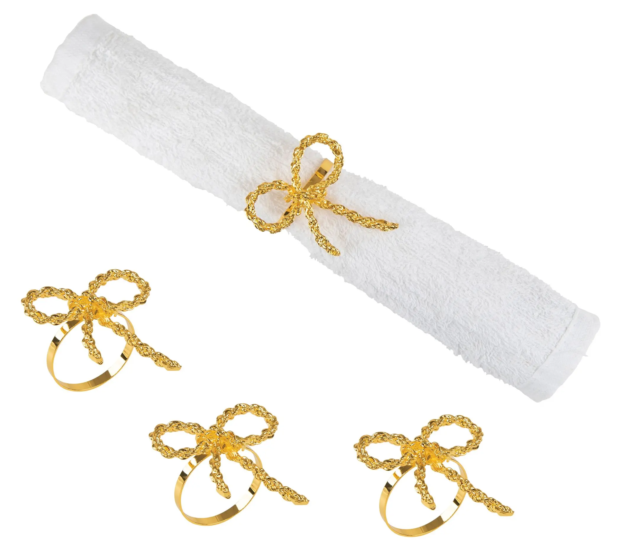 Ribbon Napkin Ring, Set of 4 by Valerie