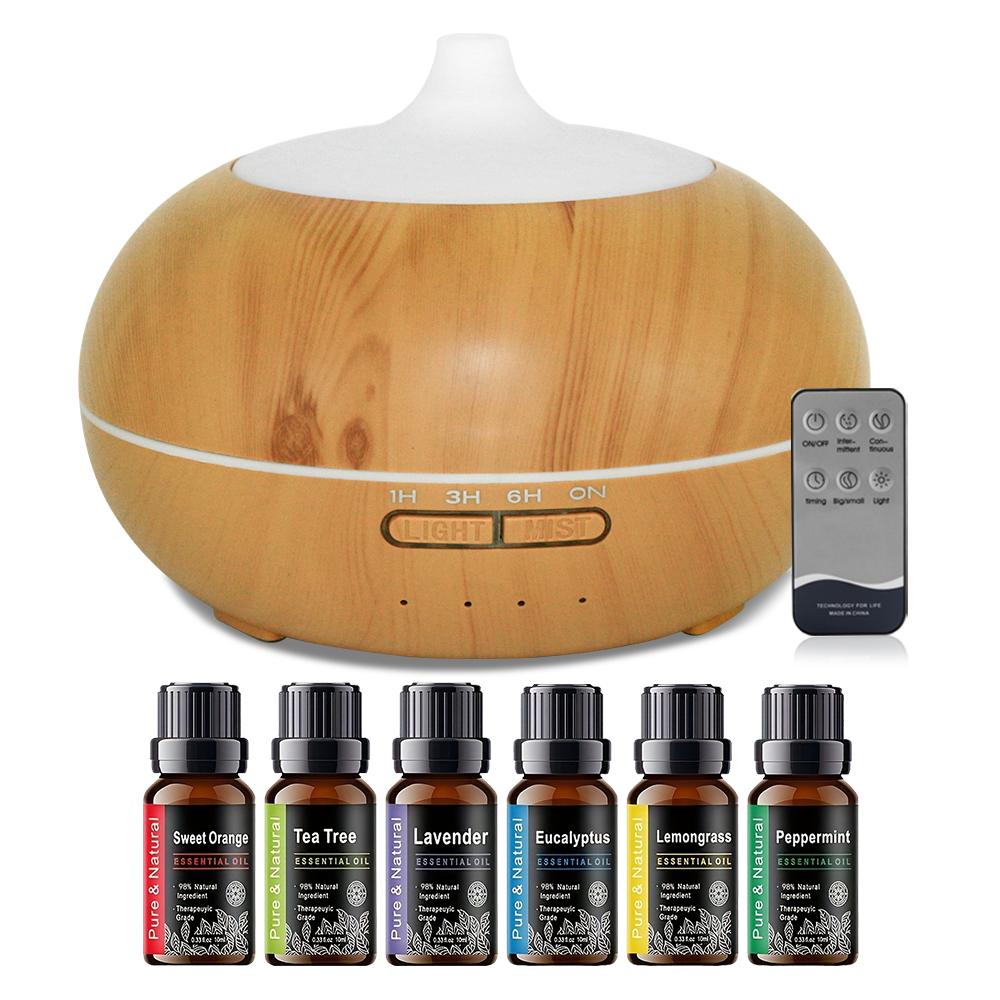 550ml Wood Grain Essential Oil Diffuser & Air Humidifier with Remote operation Control, Ultrasonic Aromatherapy Machine, 7 Color LED Light, Air Purifier, Includes 6 Oils Aromatherapy Diffuser with Lights Aroma plant Diffuser Aroma Diffuser CoolRelief 550ml Wood Grain Essential Oil Diffuser & Air Humidifier with Remote operation Control, Ultrasonic Aromatherapy Machine, 7 Color LED Light, Air Purifier, Includes 6 Oils Aromatherapy Diffuser with Lights Aroma plant Diffuser Aroma Diffuser CoolRelief