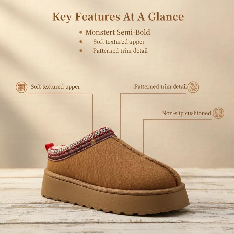 Women's Fuzzy Slippers Genuine Suede Leather Mini Boots Mens Fur Lining Winter Mules Cozy Warm Shoes for Indoor Outdoor thick flat slipper trending shoes womens sneakers cute shoes