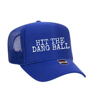 Hit the Dang Ball Trucker Hat, Funny, Baseball, Softball, T-Ball, Camo, Pink, Snapback, Otto, unisex hat, Baseball Mom