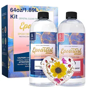 Epoxy Resin Crystal Clear High Gloss Bubble Free Amazing Epoxy for River Table Tabletop Art Craft Jewelry Making Ultra Clear No Yellowing 1 :1 by EPOARTIST