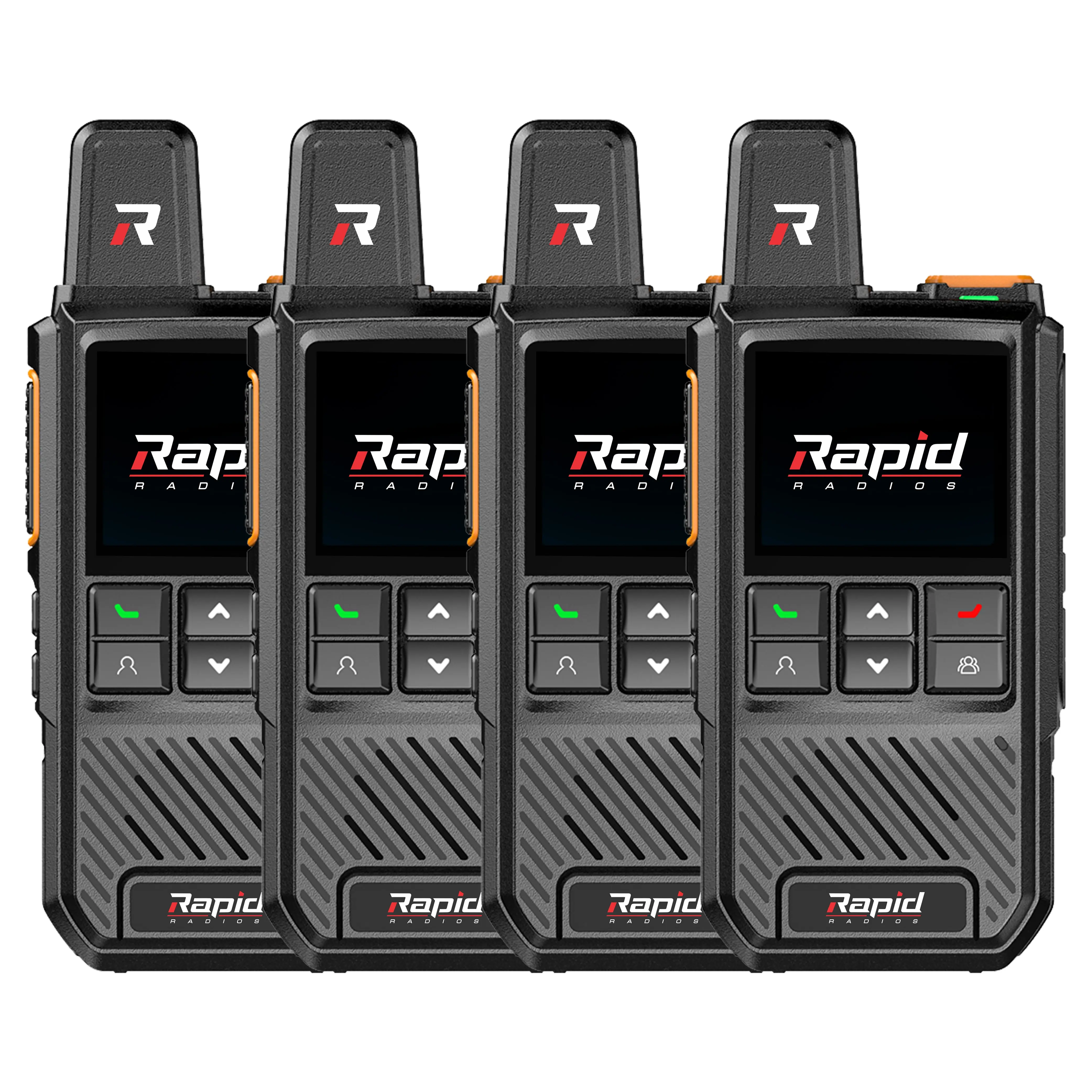 Rapid Radios Nationwide PTT Walkie-Talkie - 4-Pack Rapid Radios Nationwide PTT Walkie-Talkie - 4-Pack