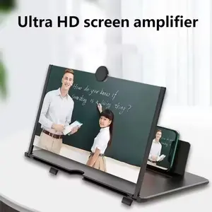 12"Mobile Phone Magnifier - Ultra-HD Screen Magnifier for Easy TV Viewing Orientation for Landscapes Use Eye Protection Smartphone Stand Full-Screen Mobile Phone Magnification, Smartphone Accessories