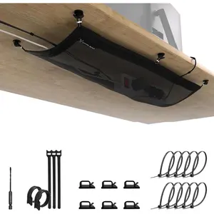 Management net - Under Desk  Management Tray -  net - Wire Management Under Desk - Cord Organizer