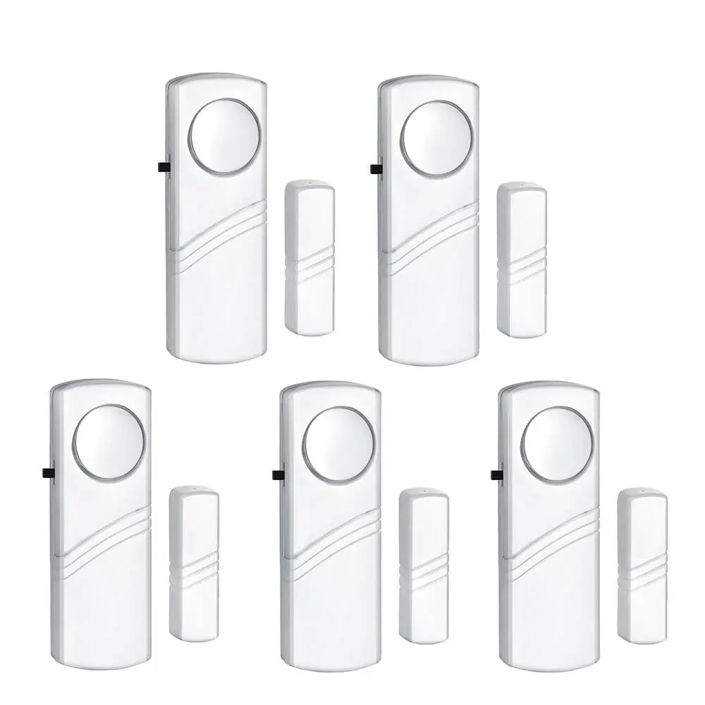 KERUI 5 Pack 95dB Door Alarm, Wireless Magnetic Window Sensor Set, Standalone – No WiFi No Host, Easy Adhesive Install, Cover Whole House Doors & Windows, Pet & Child Safety Alerts