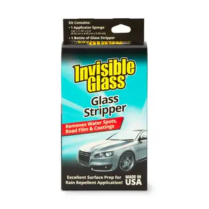 Stoner Car Care Invisible Glass Stripper Kit - Removes Water Spots, Road Film & Coatings - Prepares Glass for Rain Repellent Application - Made in USA - Preparation